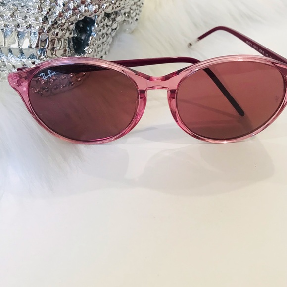 Ray Ban-Pink Round Sunglasses - Picture 3 of 8